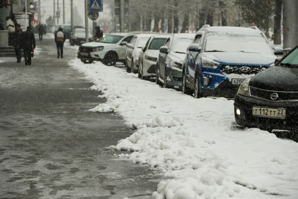 Гроза в снегопад