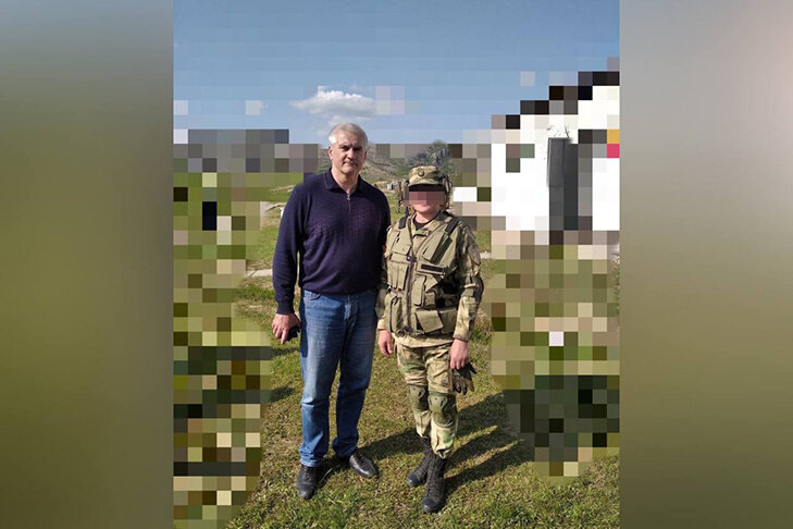 Надежда с губернатором Крыма Сергеем Аксеновым во время учений. Фото предоставлены героиней материала.📷
