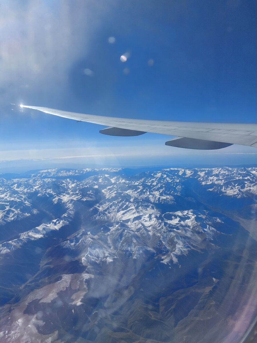 Полёт на Кавказскими горами
