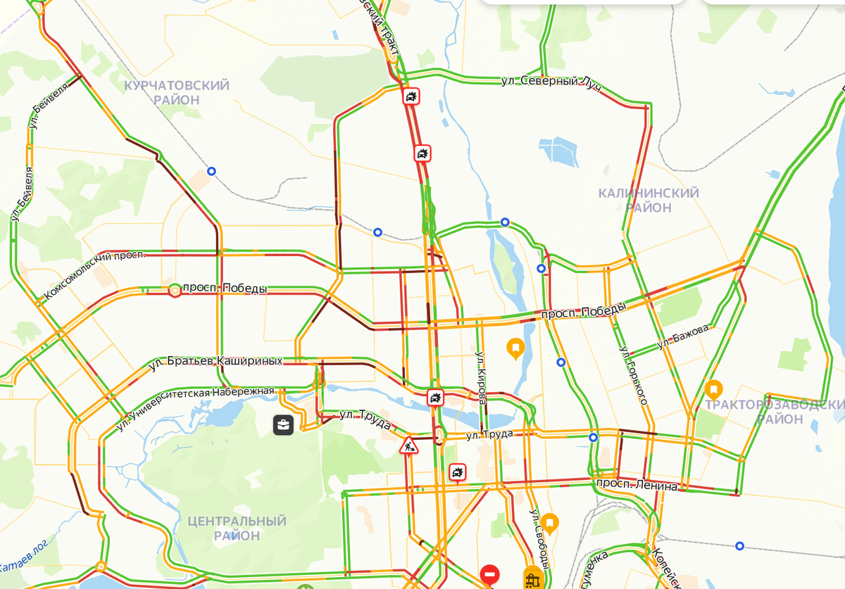    Скрин: Яндекс пробки