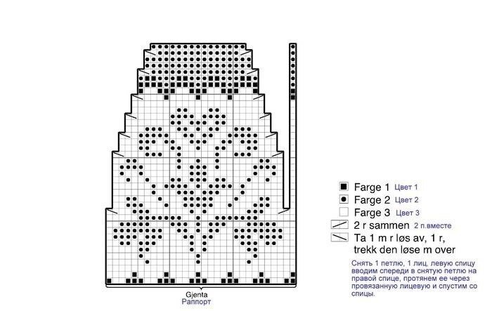 Морозные узоры схема