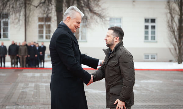 Президент Литвы Гитанас Науседа и президент Литвы Владимир Зеленский
