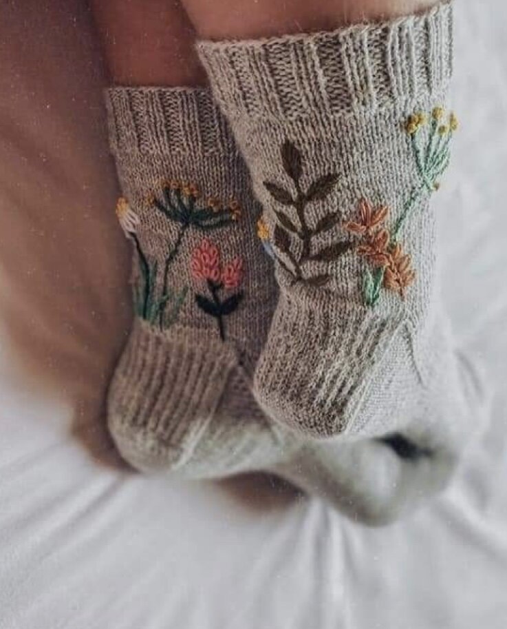 Идеи вышивки на носках своими руками
