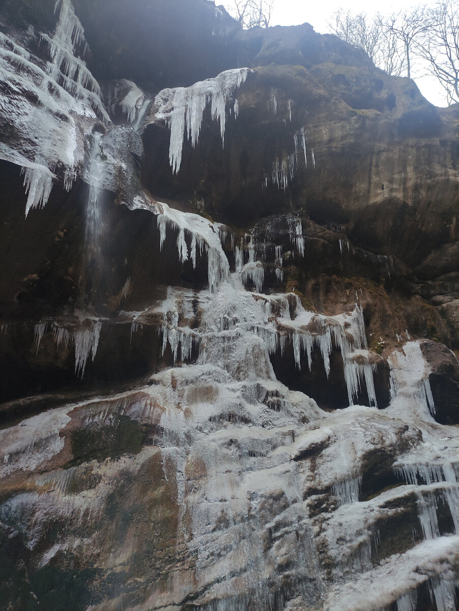 Чегемские водопады зимой. 