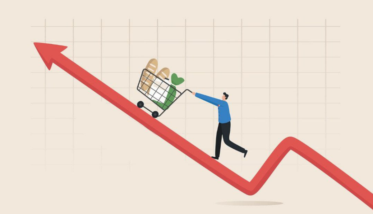 Примерно так выглядит покупка товаров, когда инфляция постоянно растет