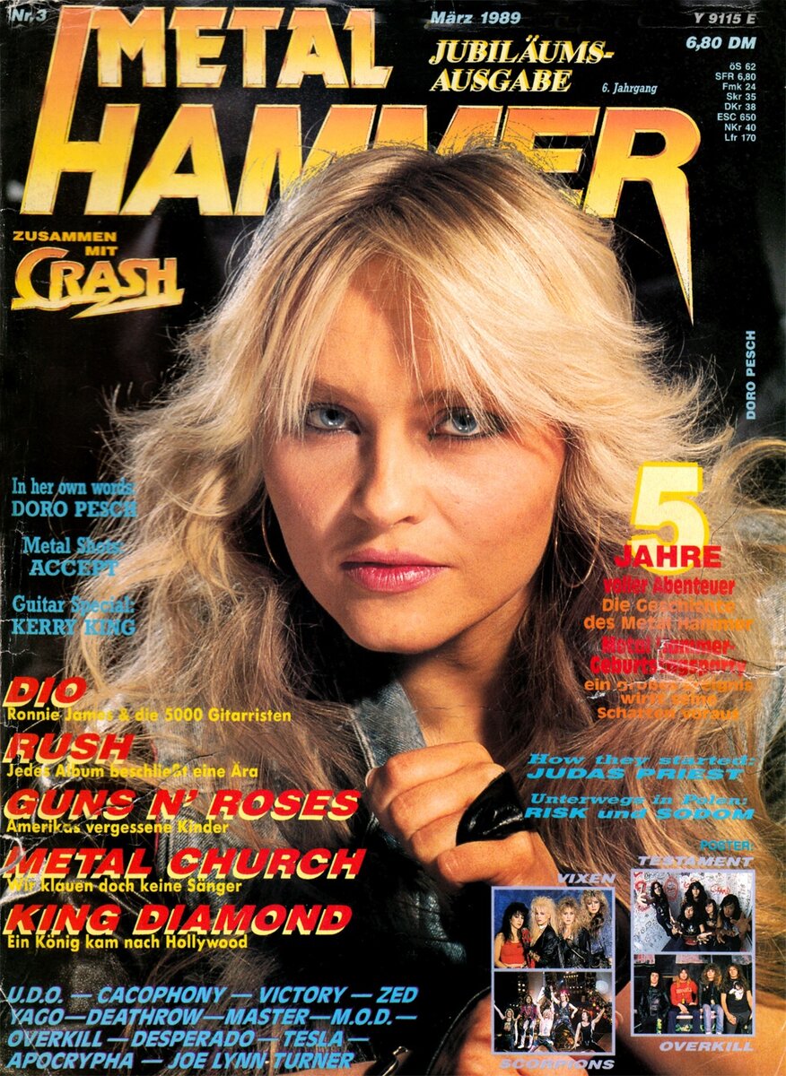 Журнал METAL HAMMER за март 1989 года. #3