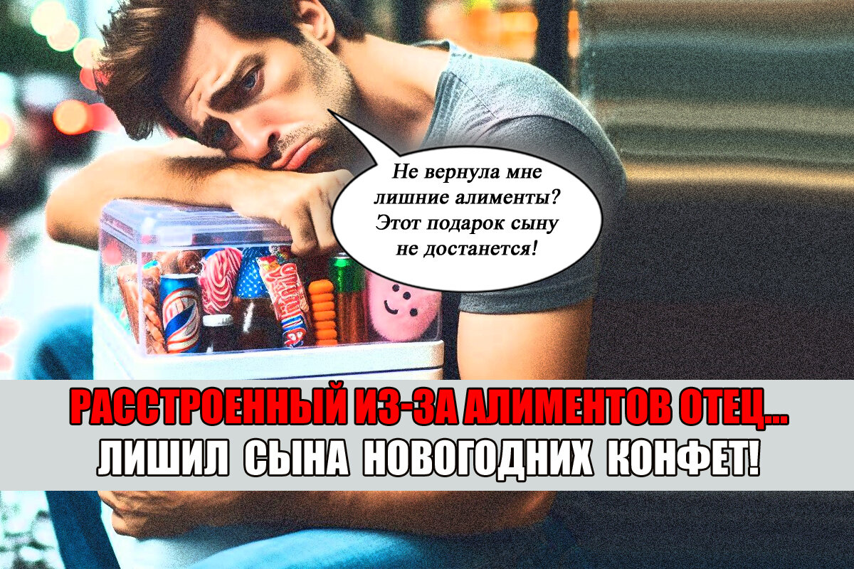 Не вернешь алименты?! Новогодний подарок сына отдам падчерице!» - отец 