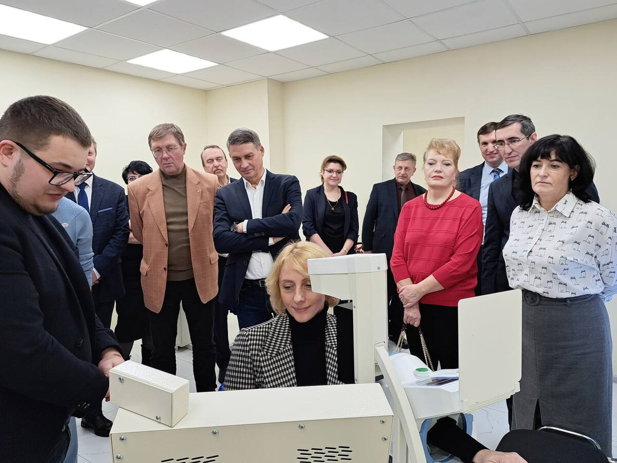 На открытии цифрового здравпункта
