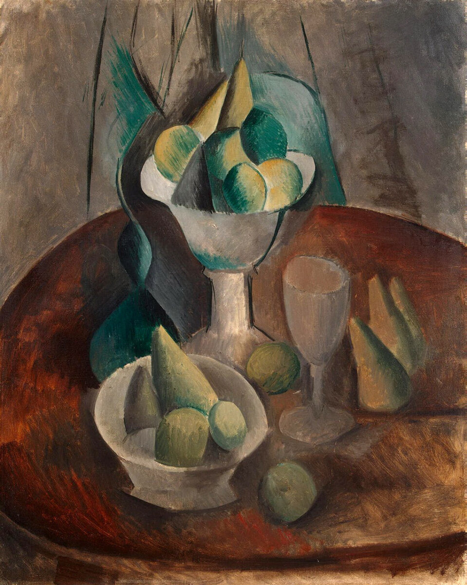 "Ваза с фруктами", 1909.