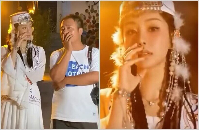    Забавное видео, как фотограф учит модель позировать