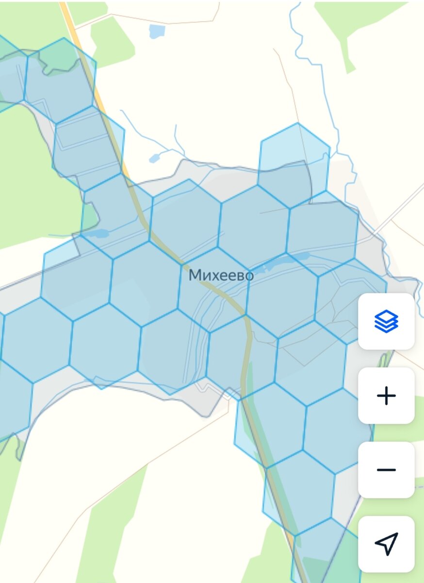 Схема случайного населённого пункта. В том месте, где мы хотели открыть ПВЗ, сейчас уже другая ситуация