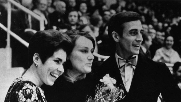 Людмила Пахомова и Александр Горшков с Еленой Чайковской. Фото из архива семьи Чайковских