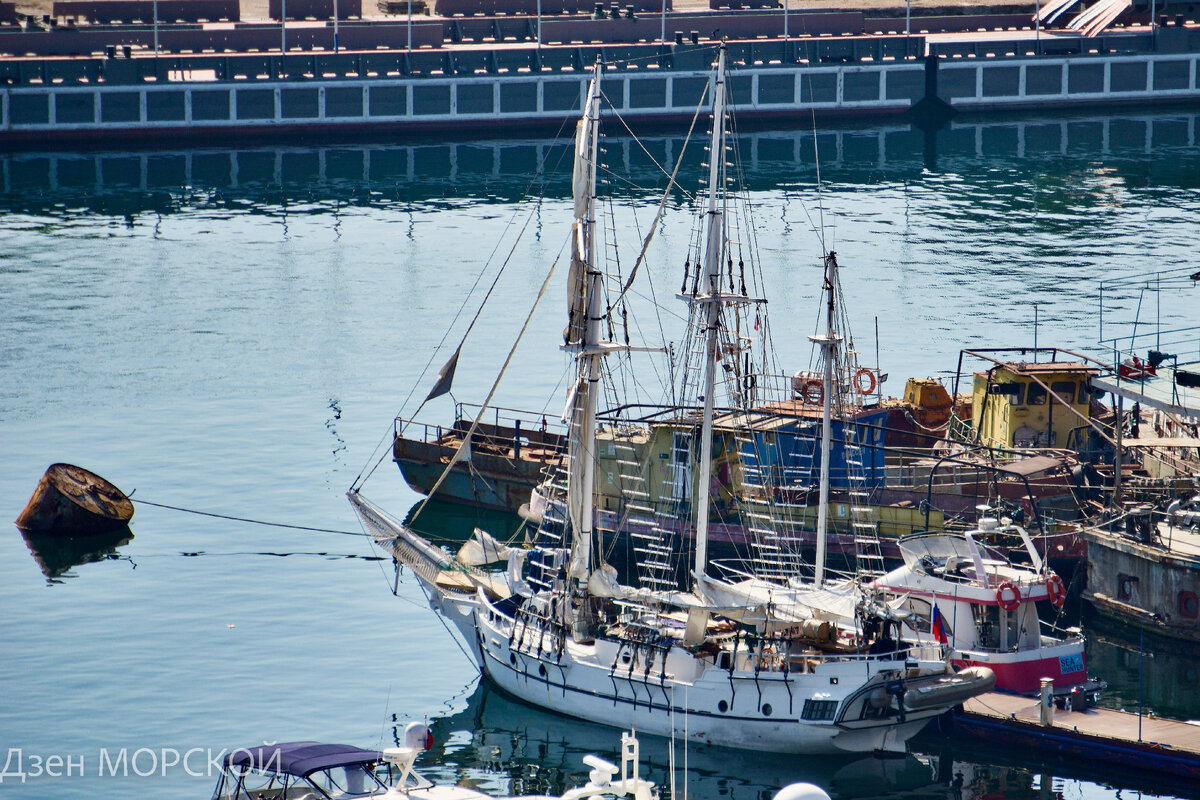 Баркентина "Ignatia" в Южной бухте Севастополя. 31 июля 2021 г.