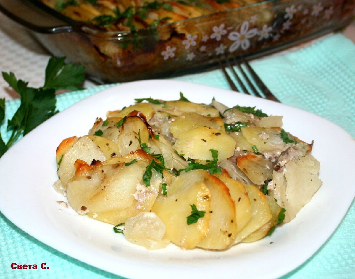 Шея запеченная с картошкой. Шея запеченная с картошкой