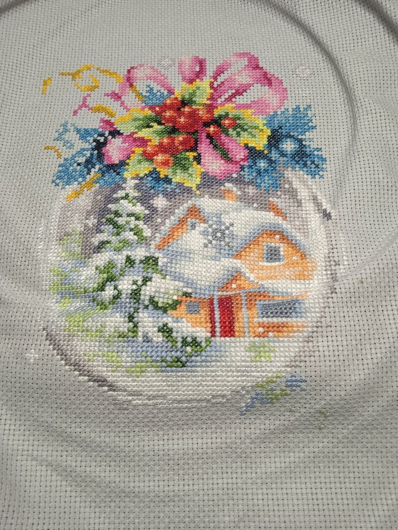 Рождественская сказка от ЧИ. Вышито на 16.01.2024 г. (сейчас у меня в работе)