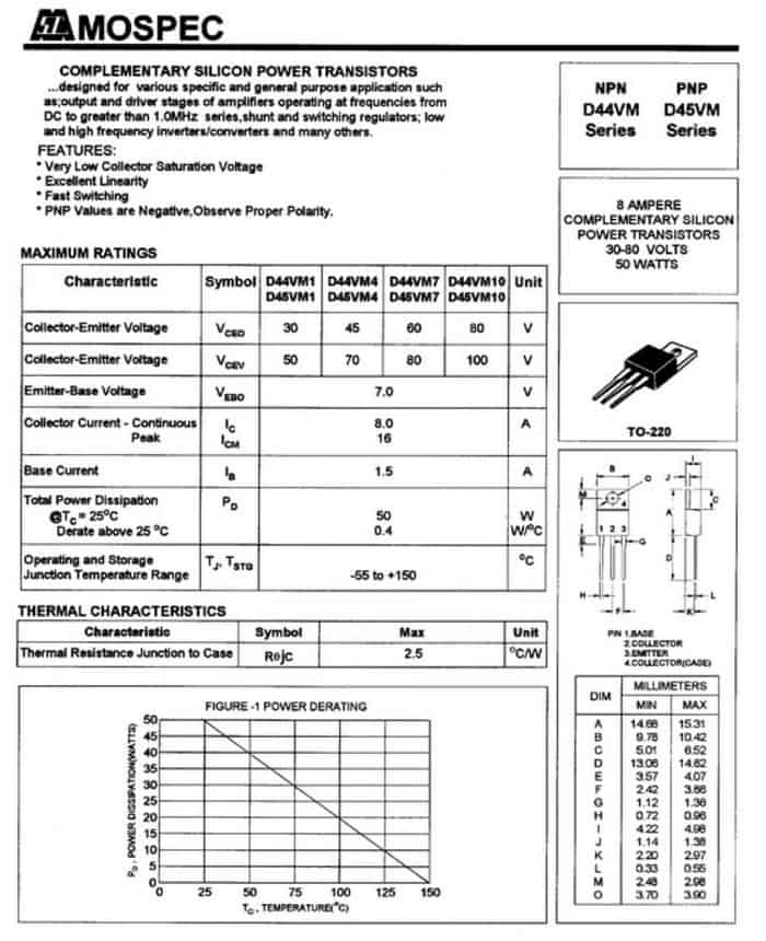 MOSPEC S30D45CS или диод Шоттки для повышения надёжности