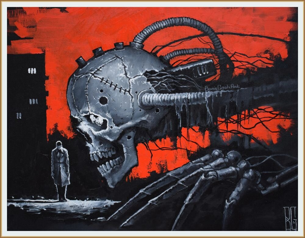 Картина от  художник-иллюстратор Бориса Гроха / Boris Groh под названием " Красный  "