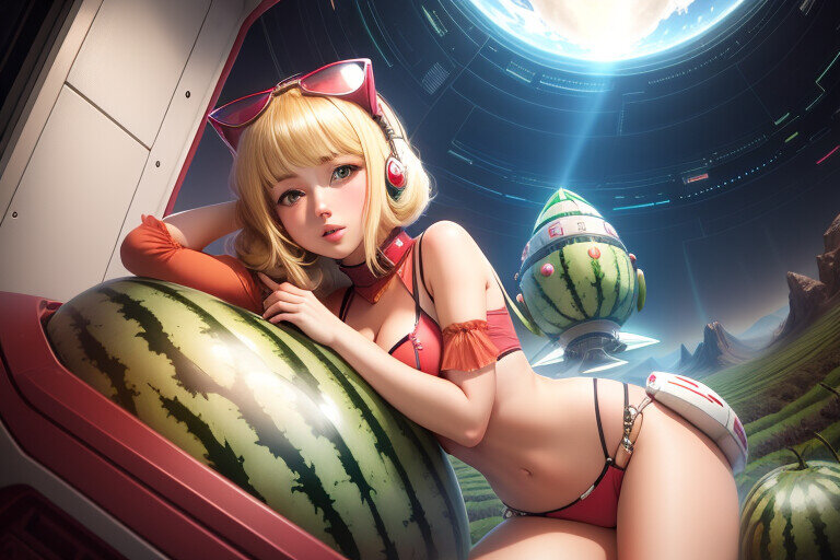 А это я сама слепила из того. что было в программе lexica.com