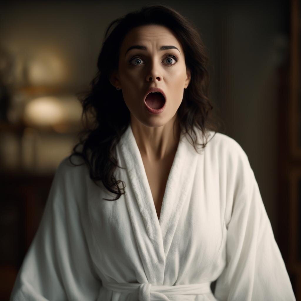 Таня удивлена. Нейросеть Kandinsky 3.0.