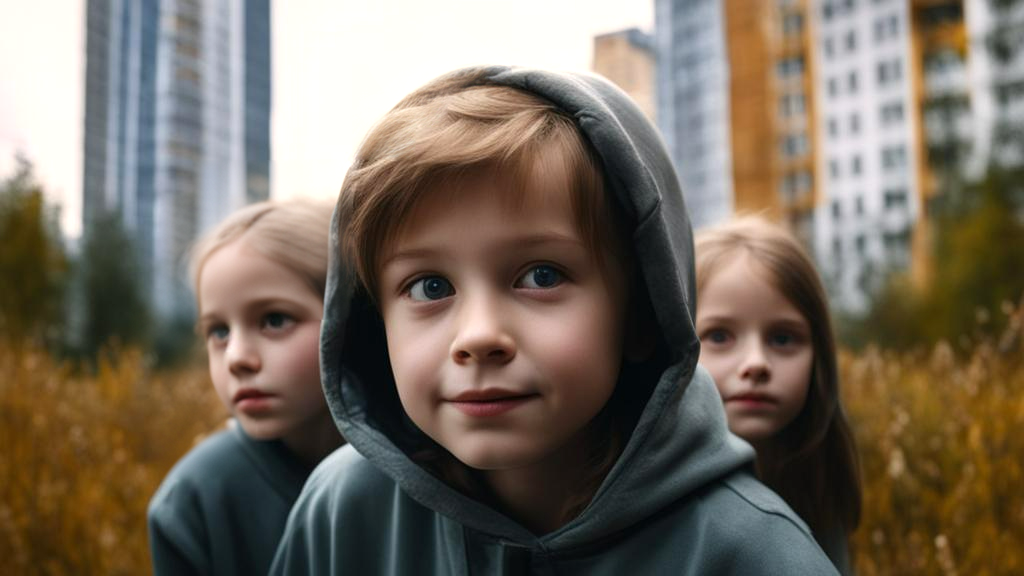 Толик, Лика и Яра любили играть во дворе вместе.