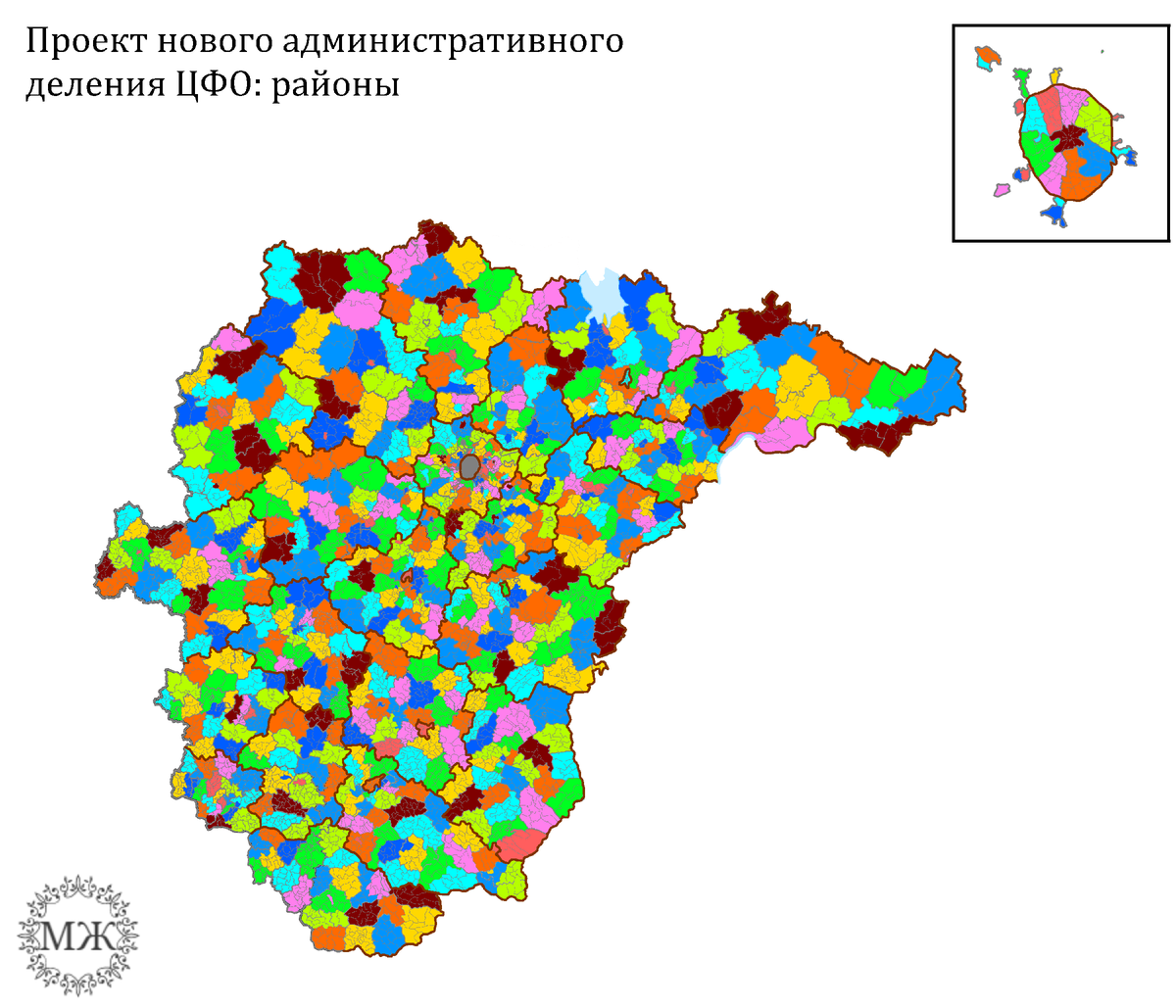 Новое административное деление России, часть 7: Центр | KapToMaHT | Дзен