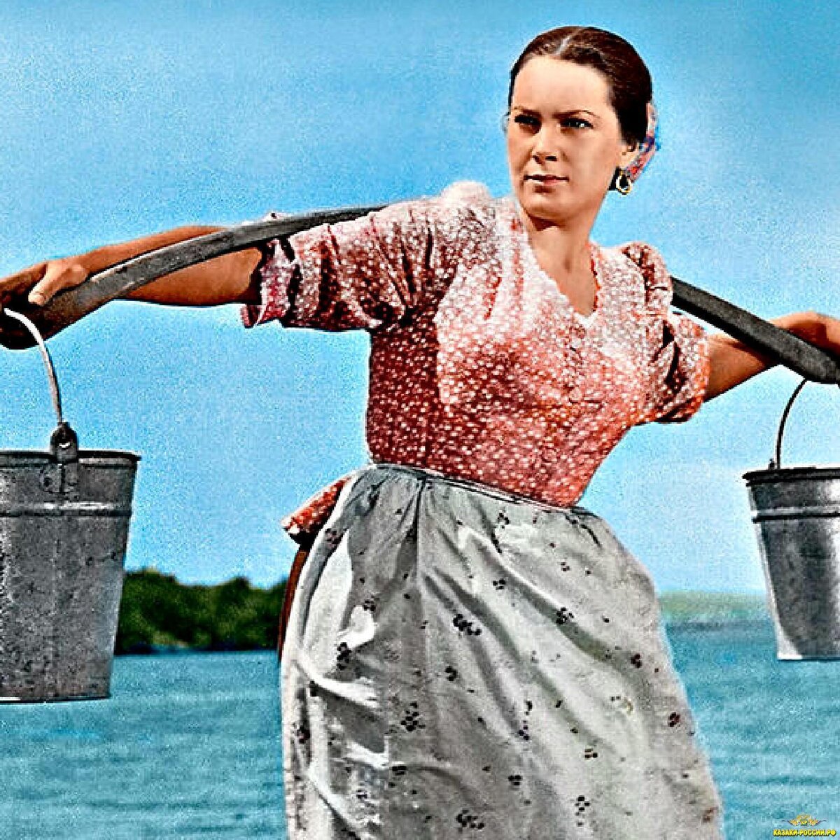 Элина Быстрицкая в роли Аксиньи, фильм "Тихий Дон", 1957г.