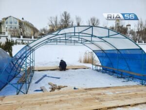  📷    В Оренбурге на Урале идет подготовка к Крещенским купаниям Белов Михаил Александрович