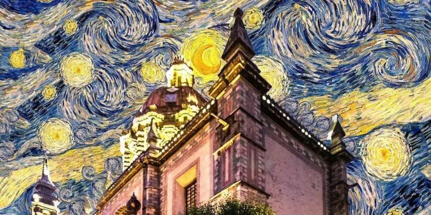    Вихревые облака Ван Гога в небе над Мехико.Соцсети @cizzabernal