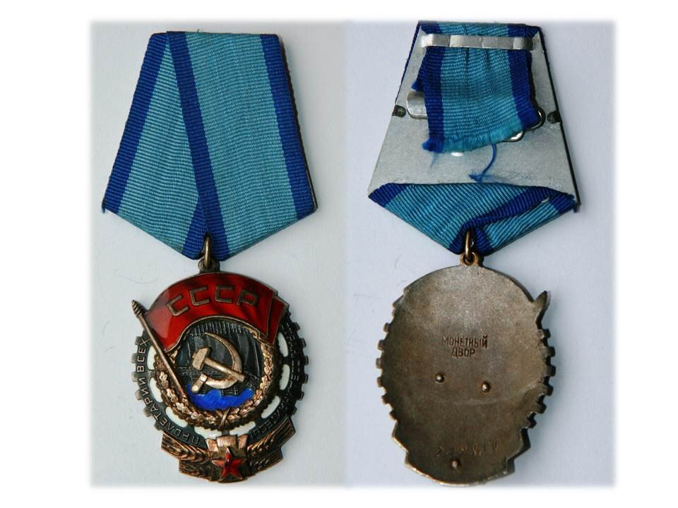 Фото. Орден Трудового Красного Знамени. Аверс, реверс.