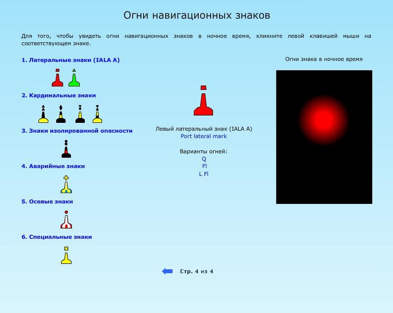 Огни навигационных знаков