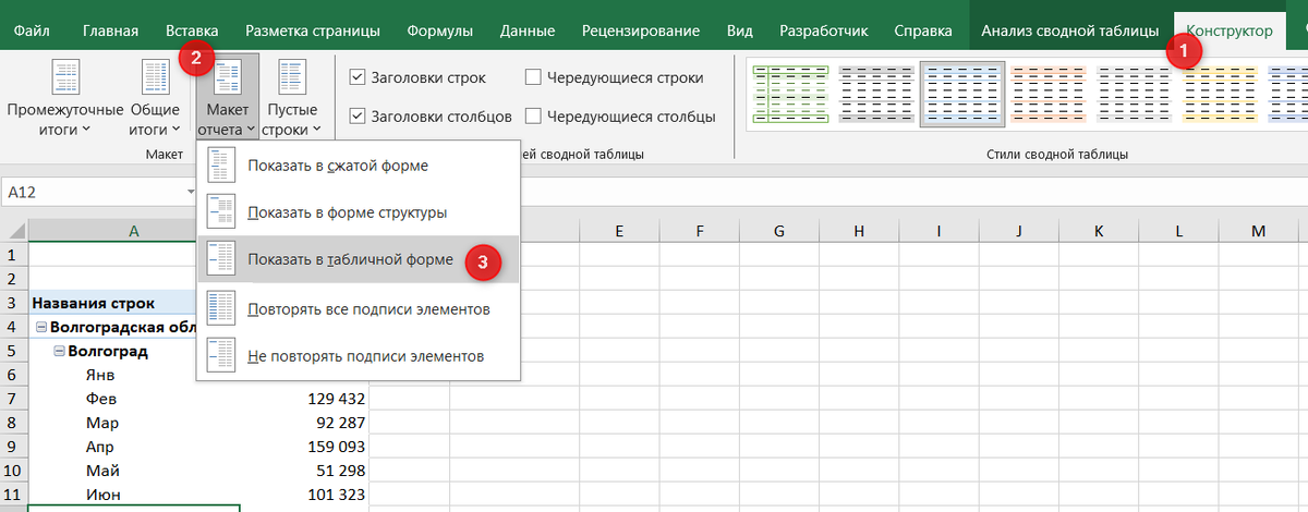 Сводные таблицы в Excel обычно создаются из обычного диапазона данных или из умных таблиц. Но иногда бывает необходимо создать сводную таблицу из сводной таблицы Excel.-2