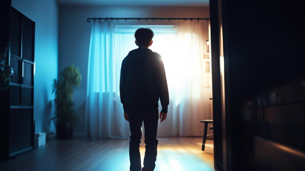 подросток уходит в комнату