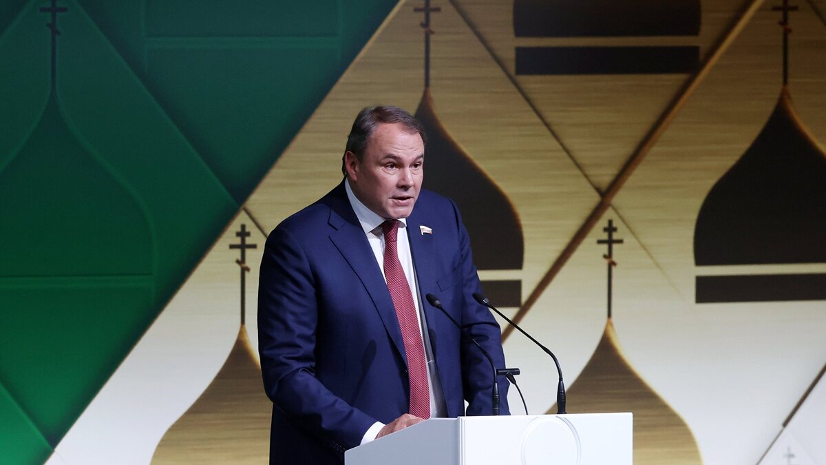    Сопредседатель Московского регионального отделения ВРНС, вице-спикер Госдумы РФ Пётр Толстой© POOL