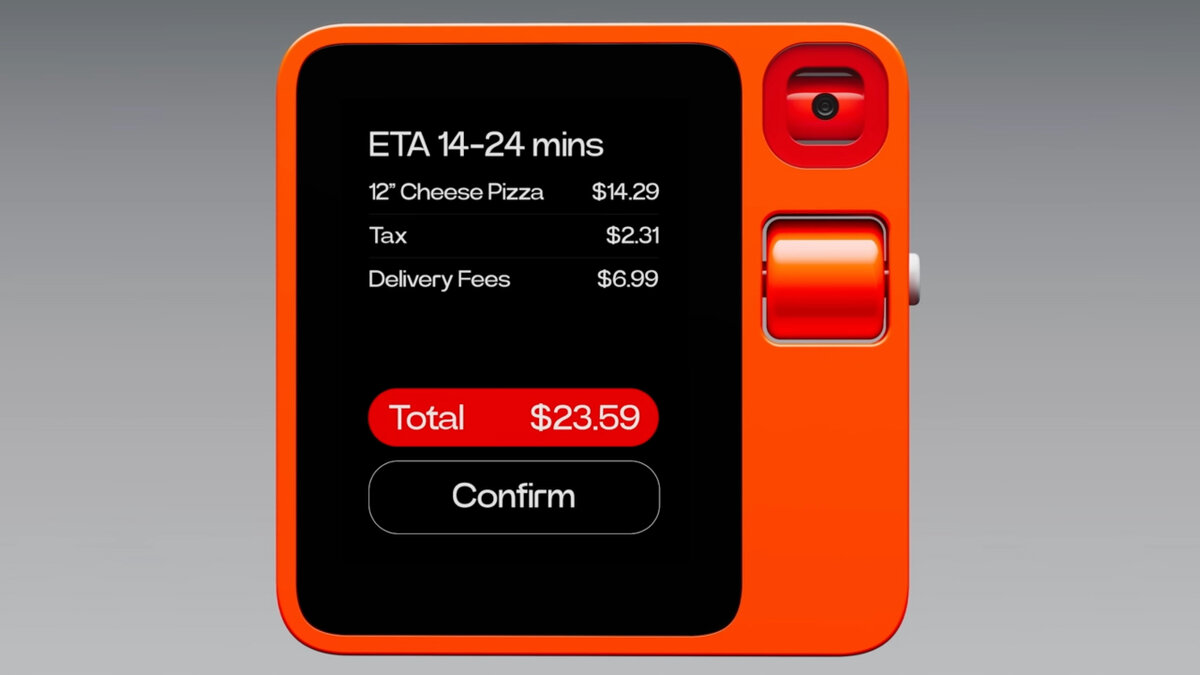 rabbit.tech📷Заказ пиццы в Rabbit R1