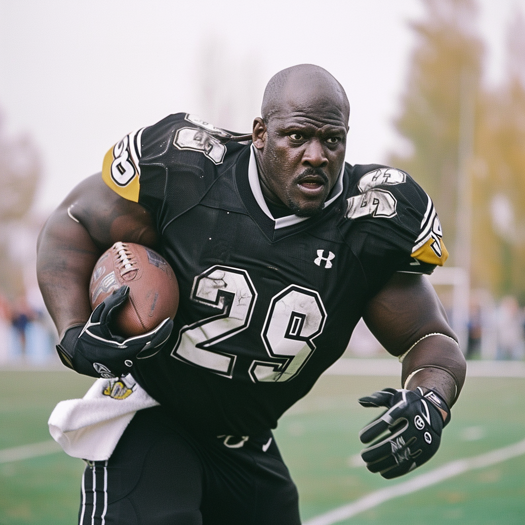 Шакил О'Нил в американском футболе от Нейросети АРТ