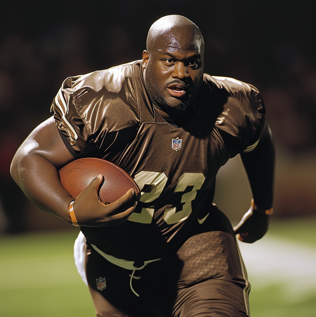 Шакил О'Нил в американском футболе от Нейросети АРТ