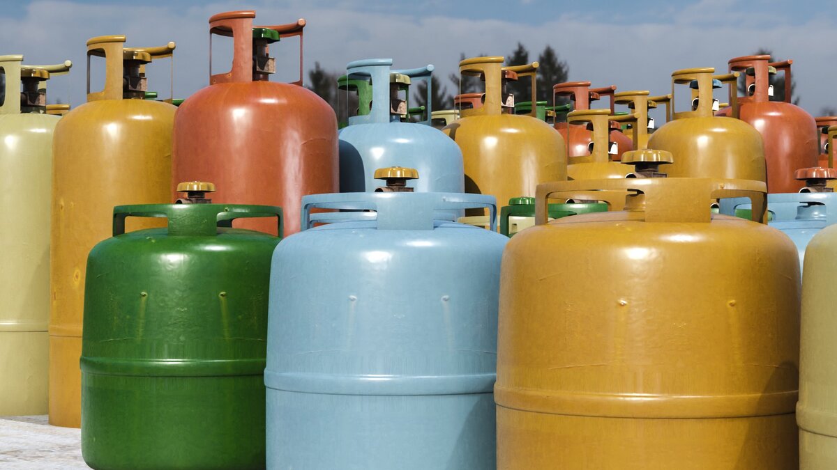 *Газовые баллоны 
