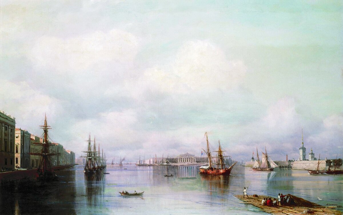 Вид Петербурга. Художник Айвазовский Иван Константинович. Национальная галерея Армении