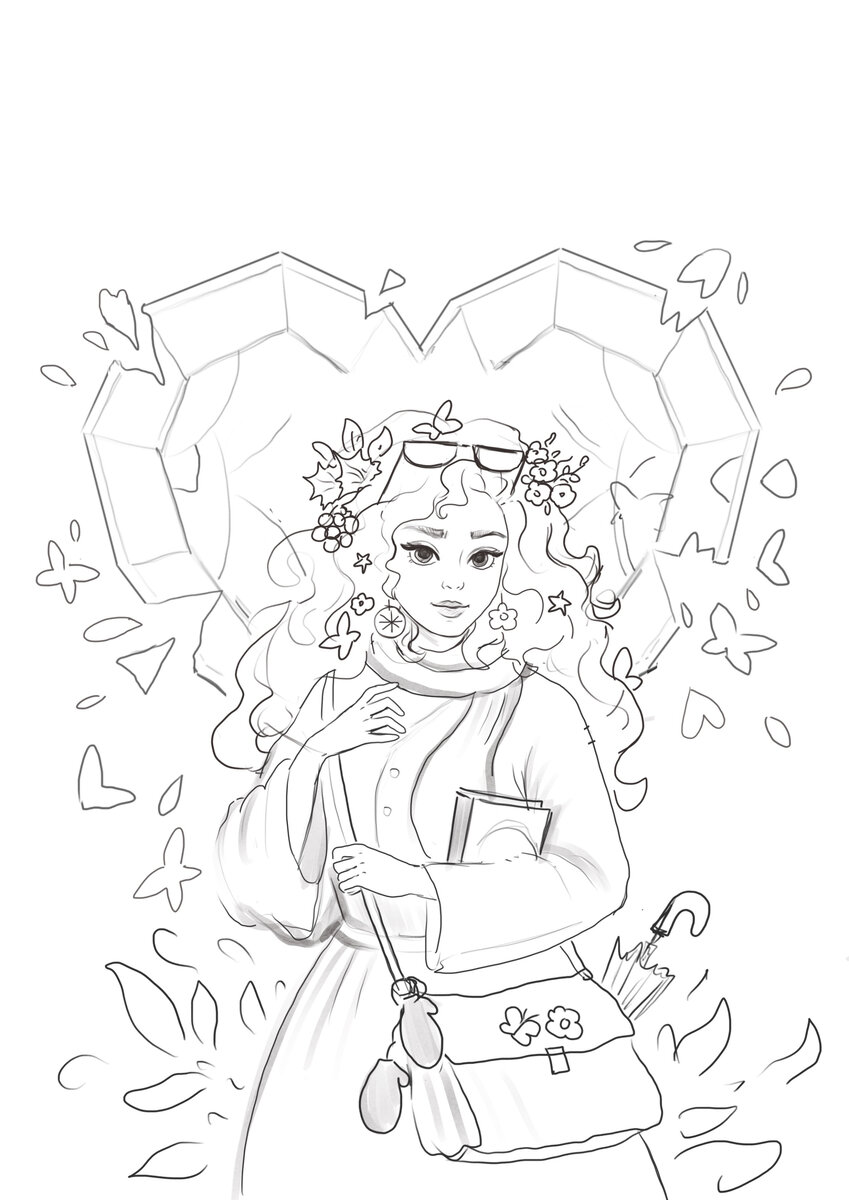 я на него согласилась - девушка среди всех девушковых атрибутов на все погоды, чтоакова