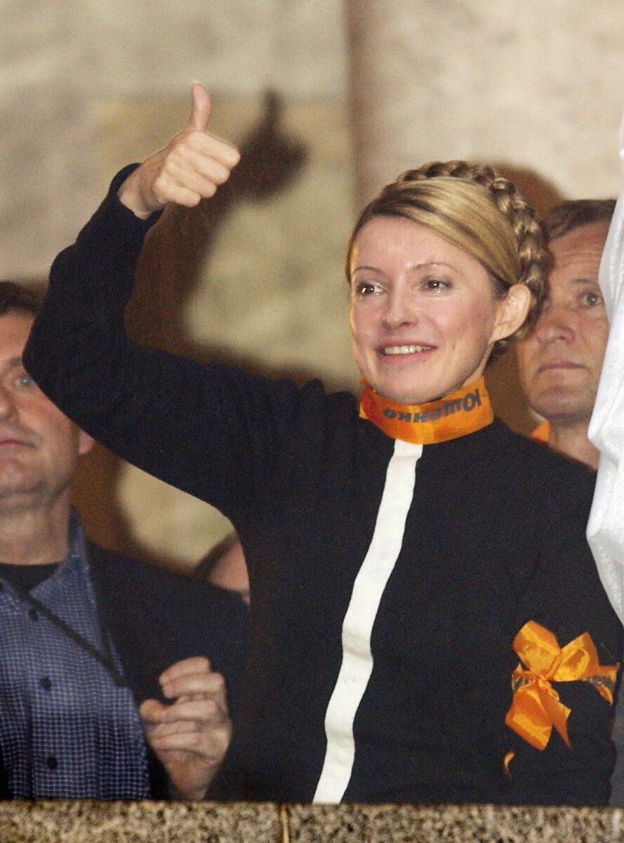    Юлия Тимошенко на митинге в 2004 году. Фото ИТАР-ТАСС/ Федор Савинцев