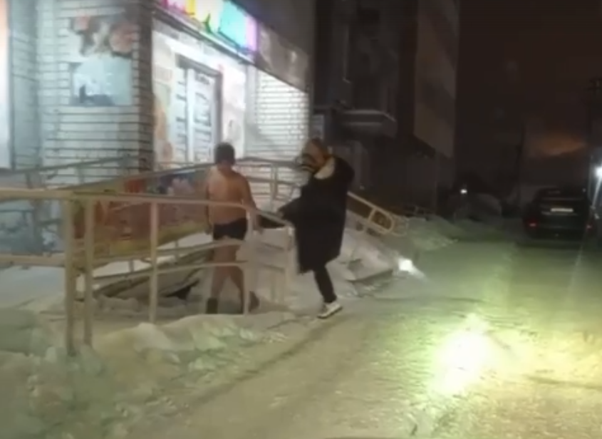    скриншот видео, размещённого в пабликах Перми