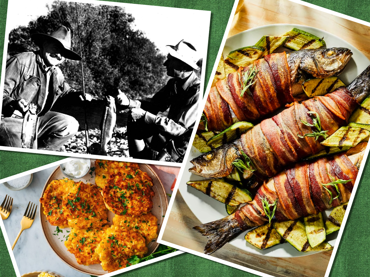 Эрнест Хемингуэй, запеченная в беконе форель и кукурузные оладьи