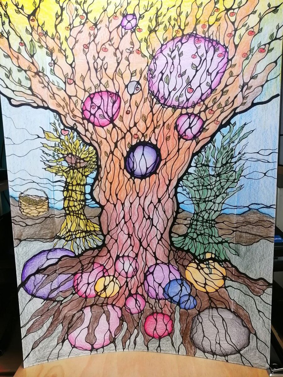 Это мой рисунок и я его уже размещала в одной из своих статей, Захотелось разместить и здесь) 