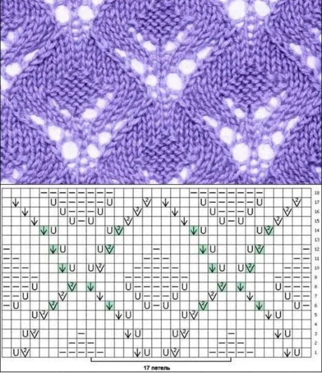 Узор три из трех схема