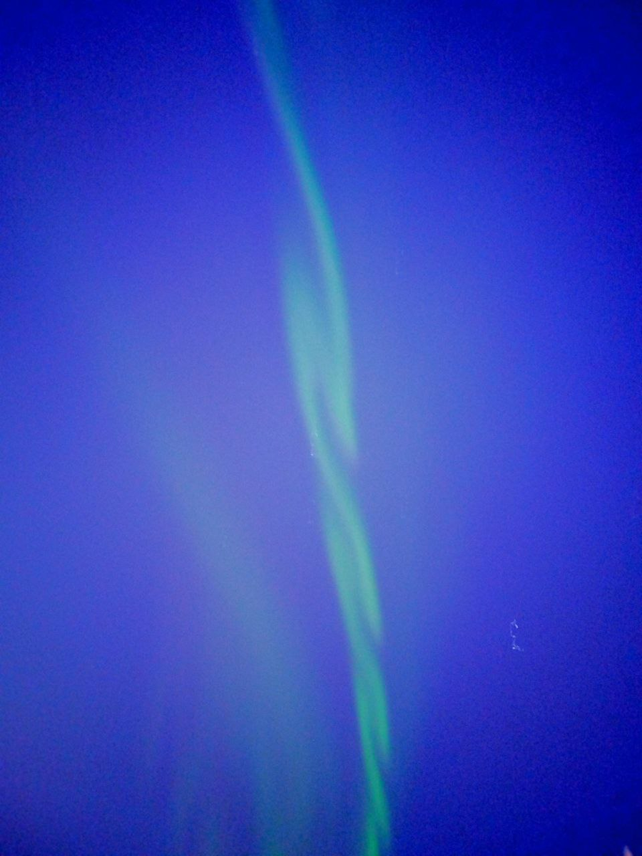 Северное сияние в городе