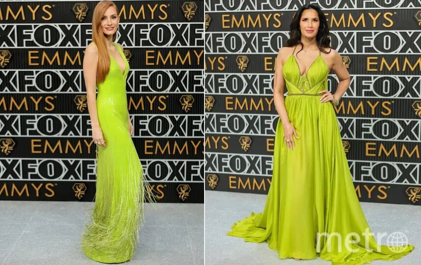    Джессика Честейн в Gucci, Падма Лакшми в Marchesa.
