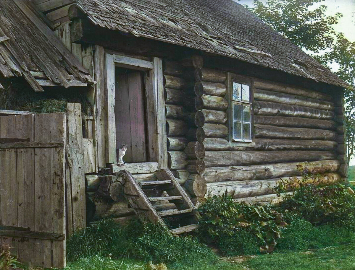 Истории это было в деревне. Село Никольское Тосненский район 1925. Старый деревянный дом.