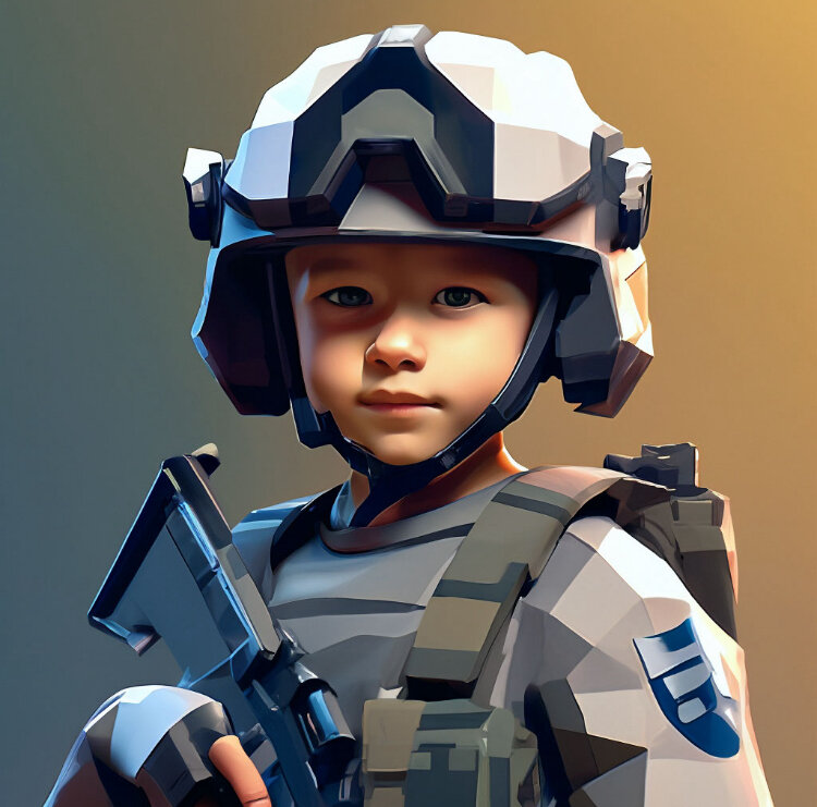 Мальчики не взрослеют - они вырастают. Но всё равно не плачут. Картинка создана с помощью систем искусственного интеллекта