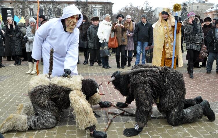    Рождественские традиции и обычаи в украинском городе Тернополь, 9 января 2013 г. Фото: Depositphotos