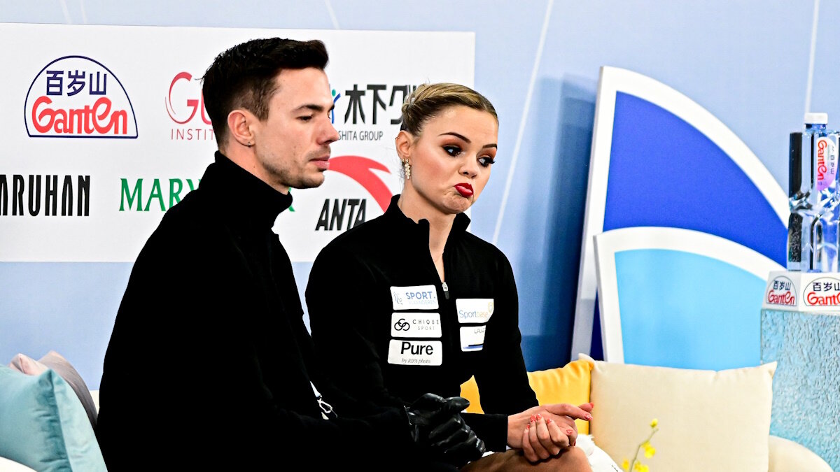    Луна Хендрикс видит свои баллы после проката в финале Гран-При. Фото: GLOBAL LOOK PRESS